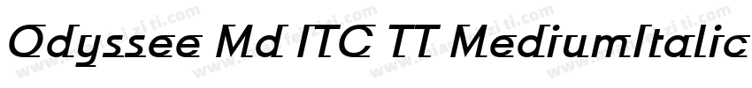Odyssee Md ITC TT MediumItalic字体转换